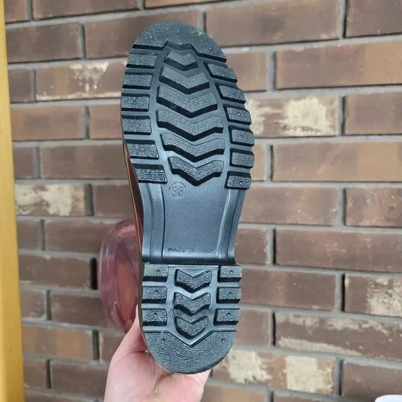 Burberry London authentic unlined tartan rainboot worn once purchased 2008 - Picture 9 of 16